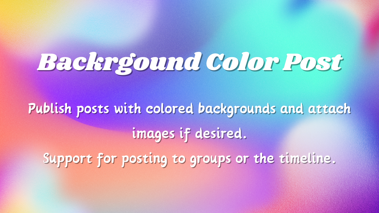 Backrgound Color Post User Guide